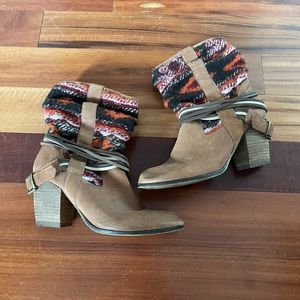 Steve Madden Aztec Sweater Booties